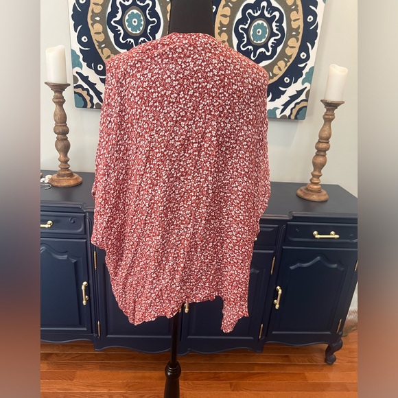 LOFT lightweight flowy cardigan / open front top size small - Picture 3 of 8